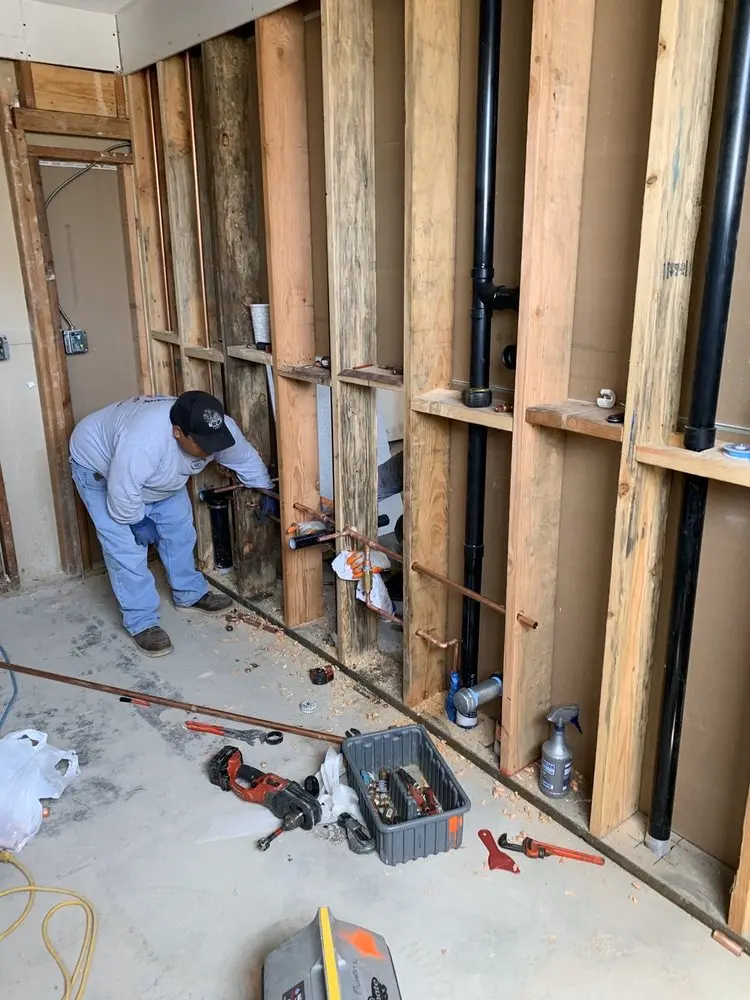 Commercial rough-in plumbing for Gas Line Repair in Waynesboro